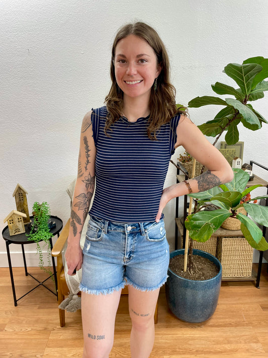RISEN Medium High Rise Shorts - Terra Cottage