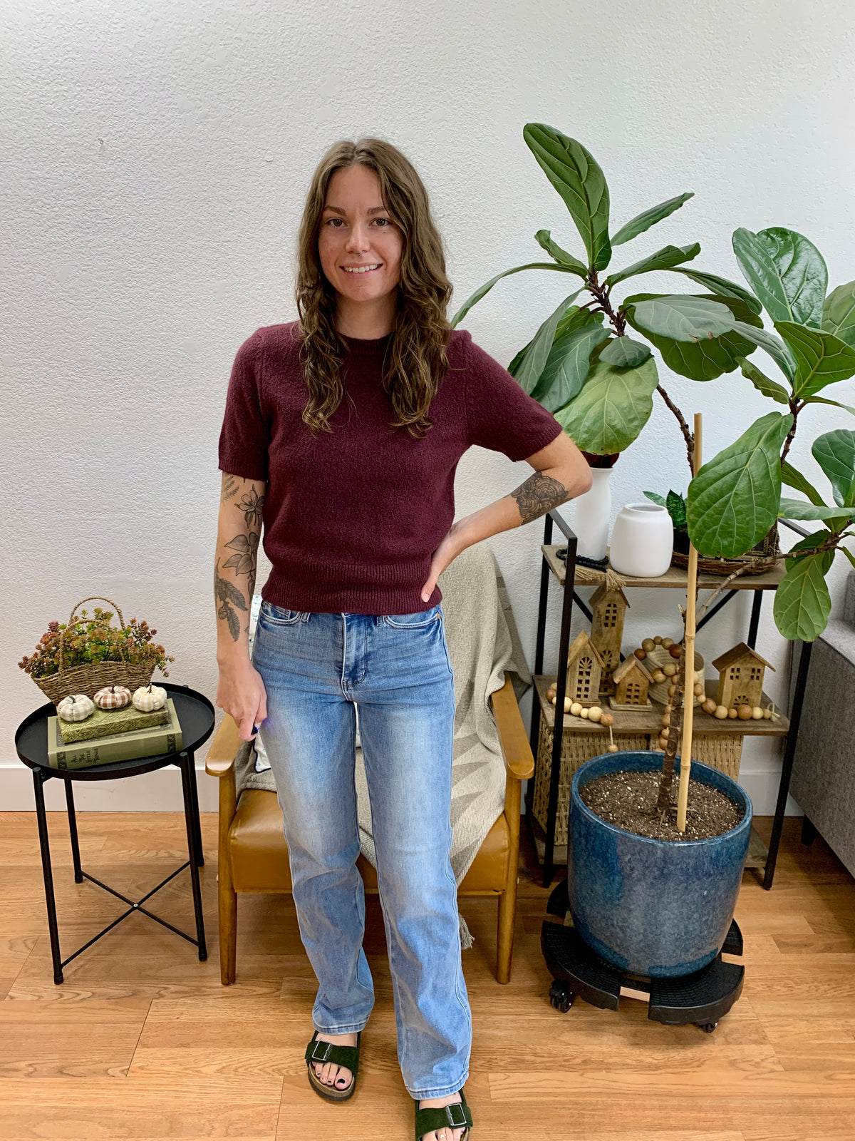Judy Blue Contrast Wash Straight Leg Jeans