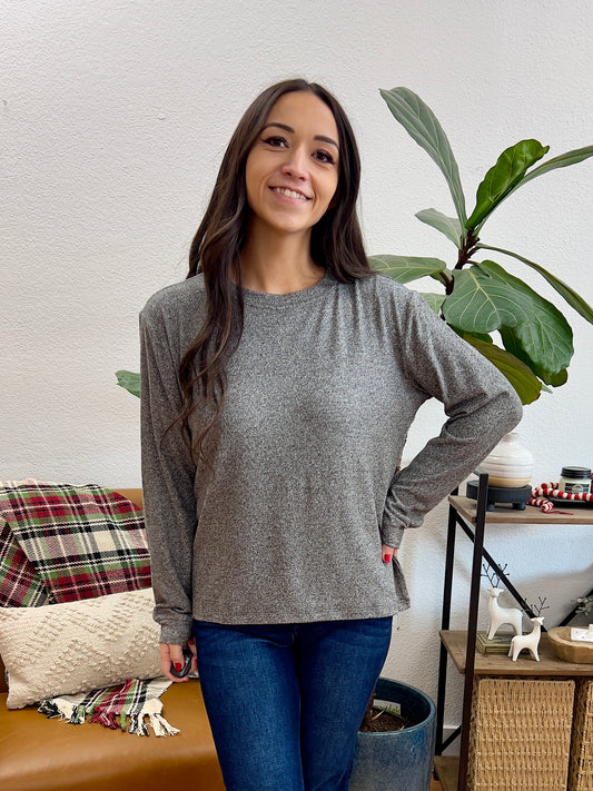 Black Hacci Relaxed Sleeve Tee