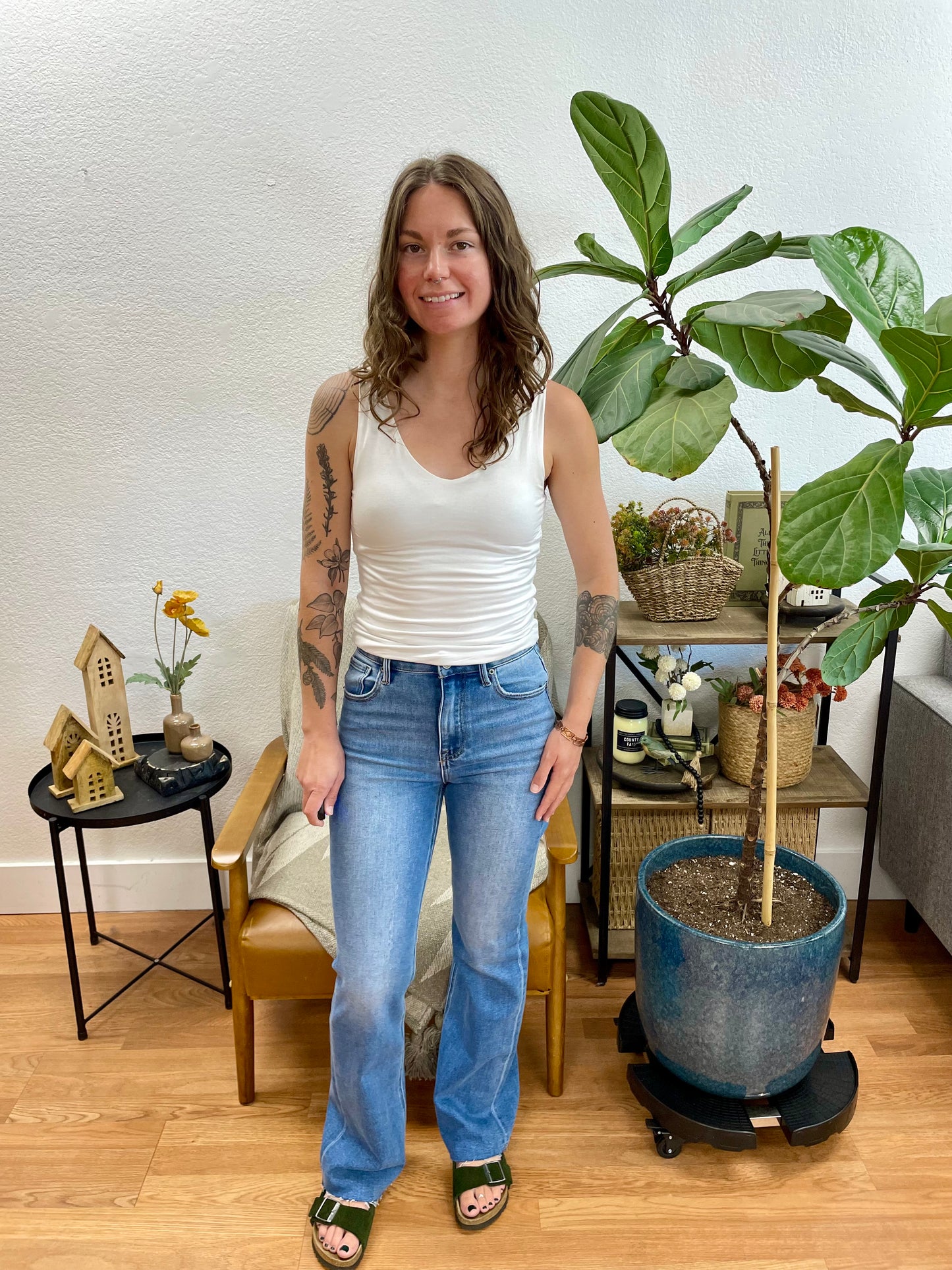 High Rise Flare Jeans