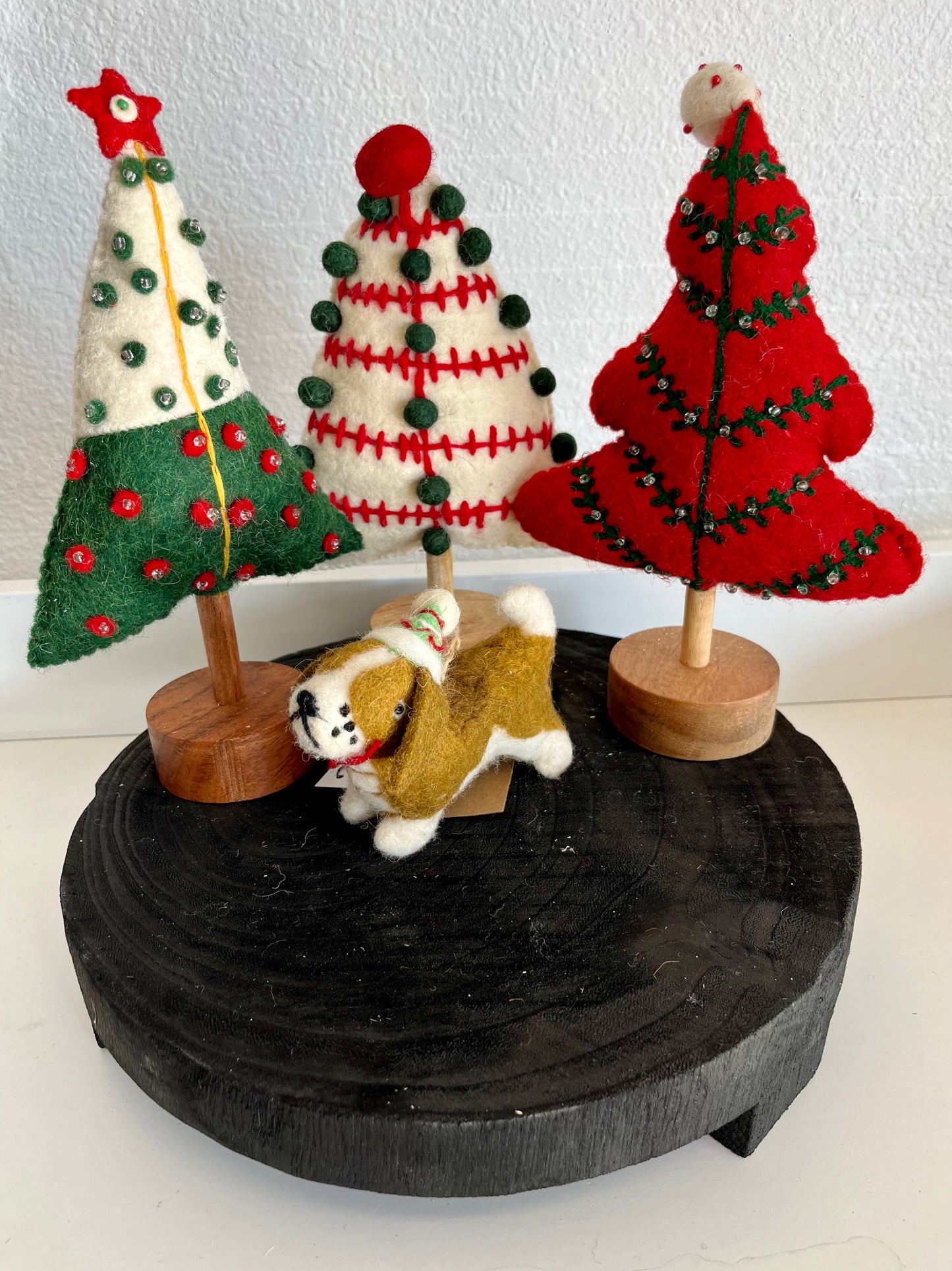 Wool Felt Dog Ornament