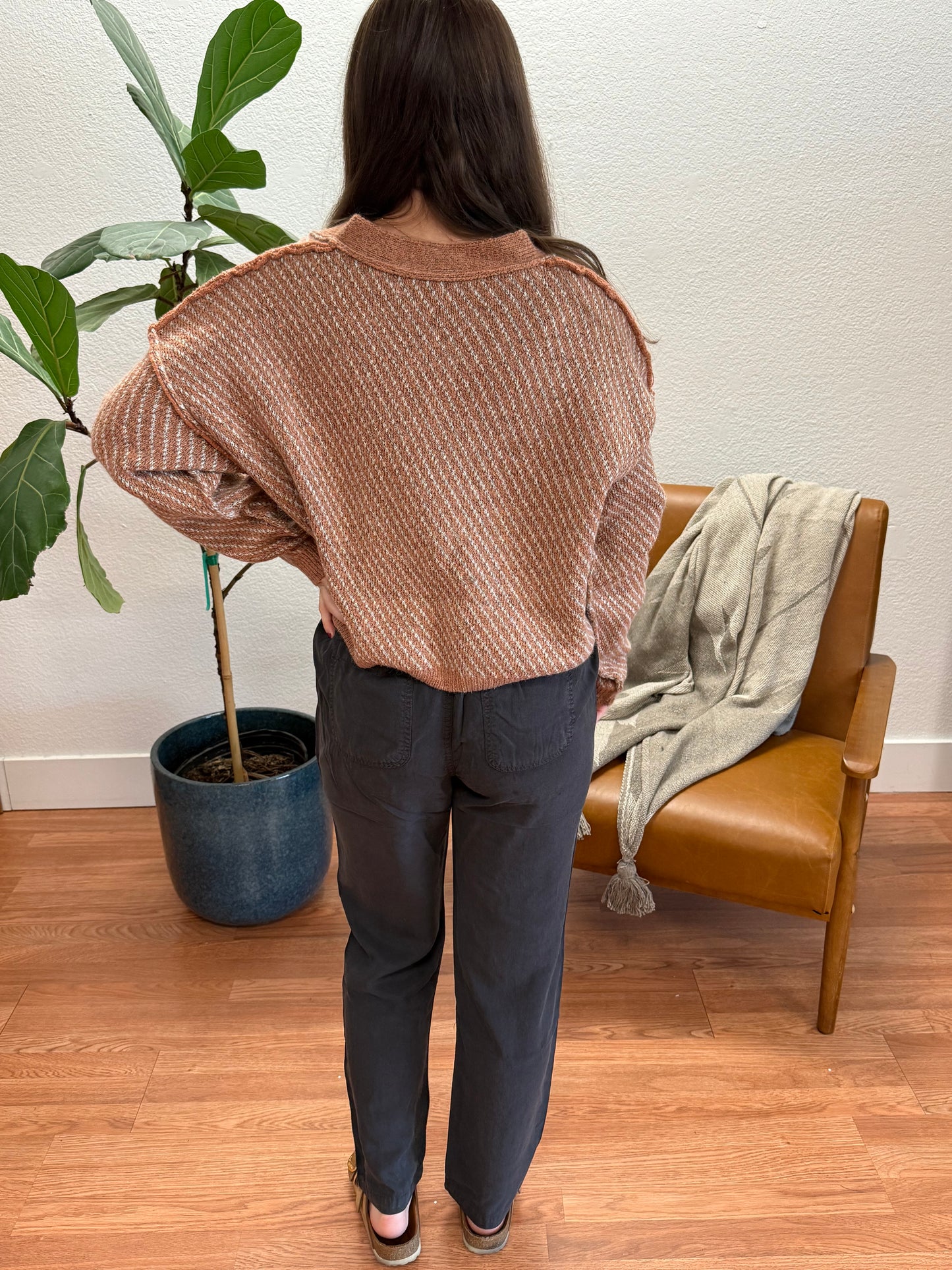 Mocha Button Up Cardigan