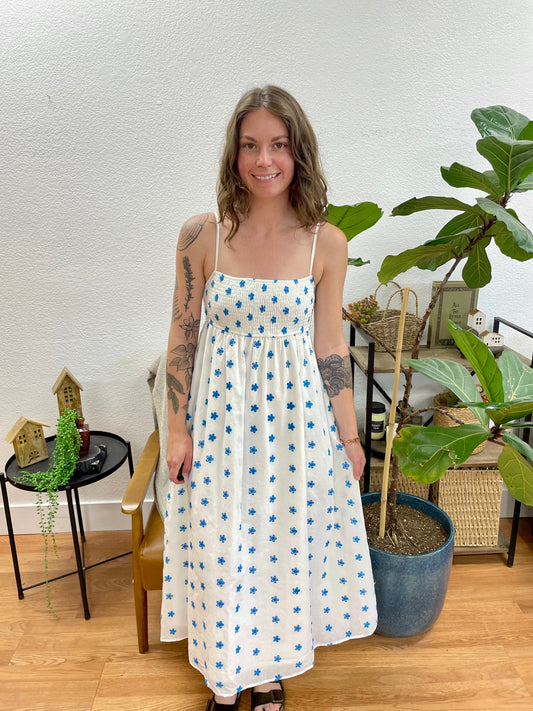 Sleeveless Floral Midi Dress