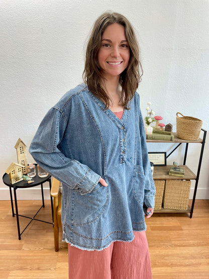 Pocket Denim Tunic