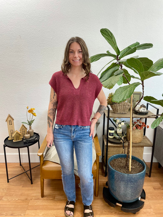 Mica Aniello Straight Leg Jeans