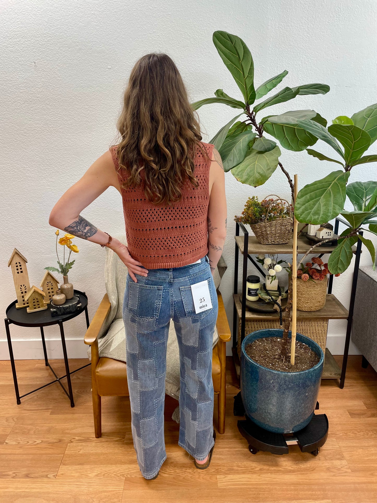 Mica Patch Blue Jeans