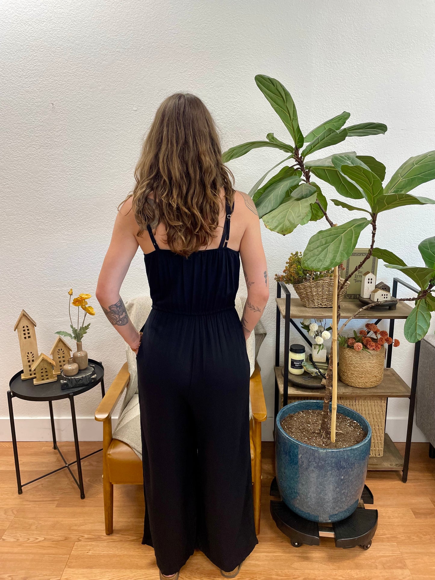 Flowy Black Jumpsuit