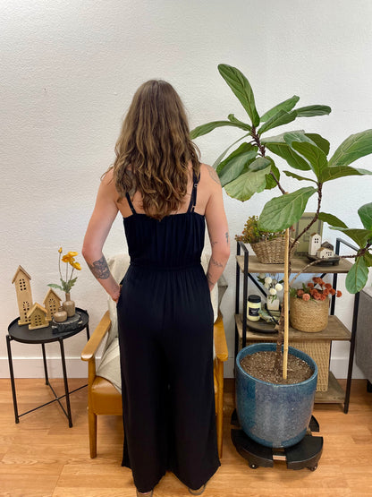 Flowy Black Jumpsuit