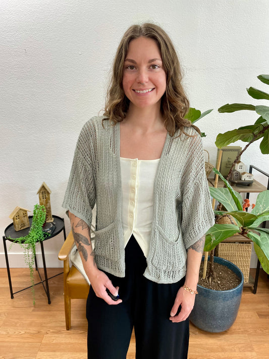 Olive Summer Cardigan