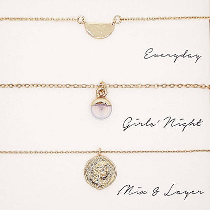 3PC Assorted Layering Pendant Necklace Gift Set