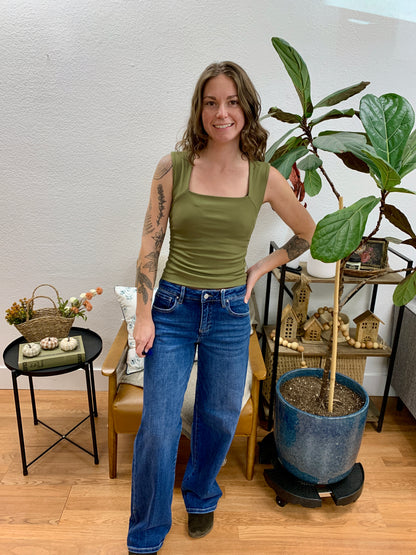 Risen Slouchy Wide Leg Jeans