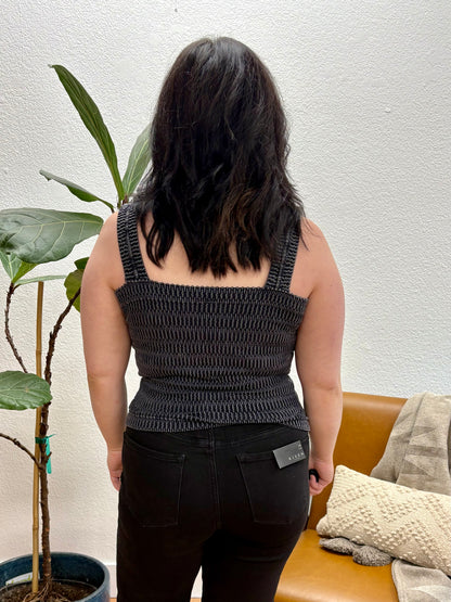 Black Stone Washed Tank