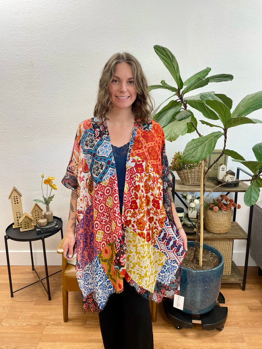 Floral Patchwork Duster