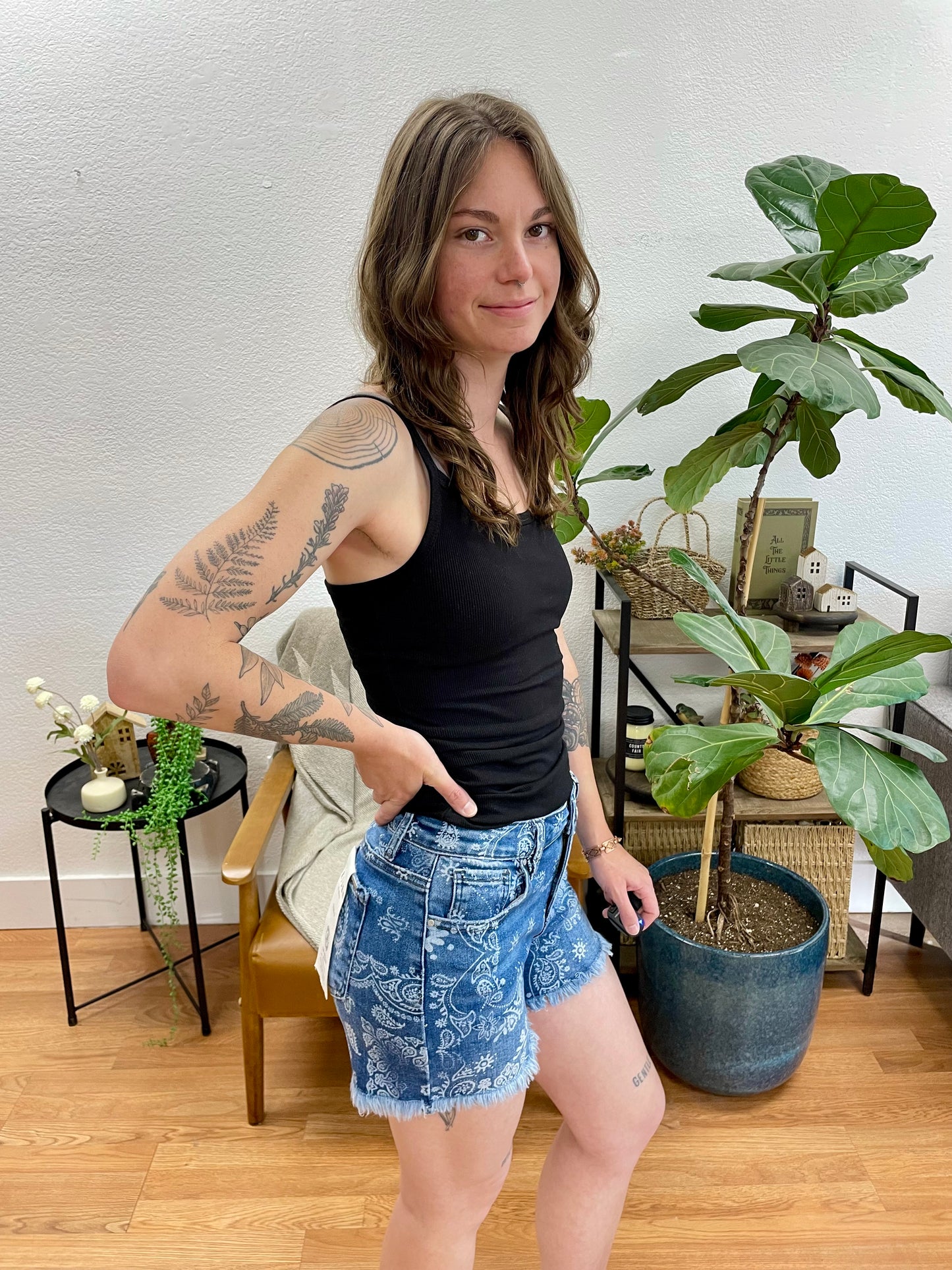 Risen Paisley Print Shorts