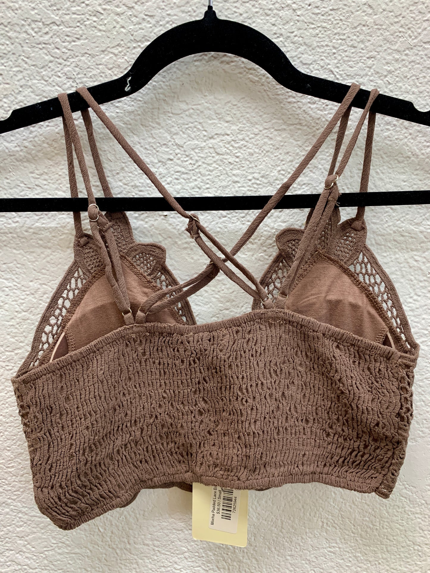 Mocha Padded Lace Bralette