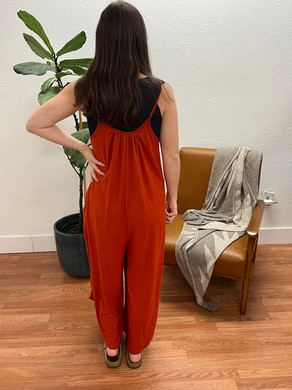 Rust Relaxed Jumpsuit