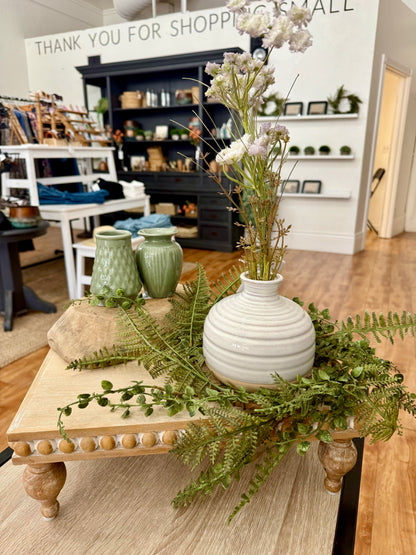 Beaded Detail Pedestal Tray