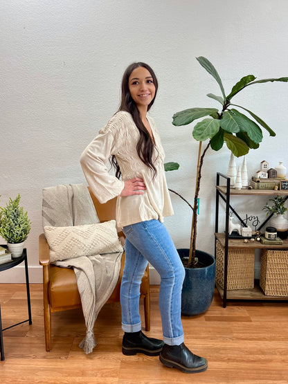 Mica Glacial Blue High Rise Skinny Leg Jeans