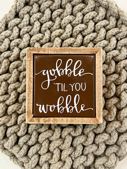 Gobble Mini Box Sign