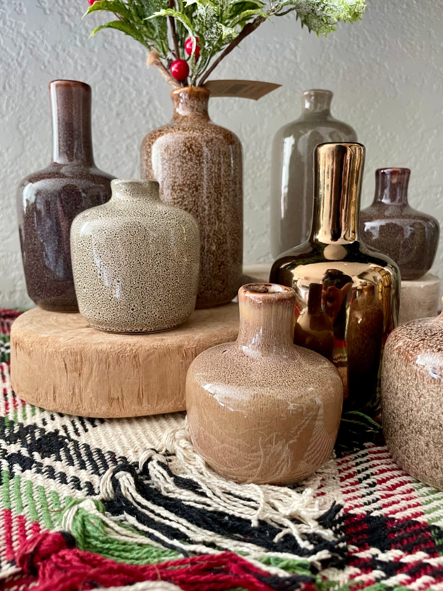 Glazed Stoneware Vases