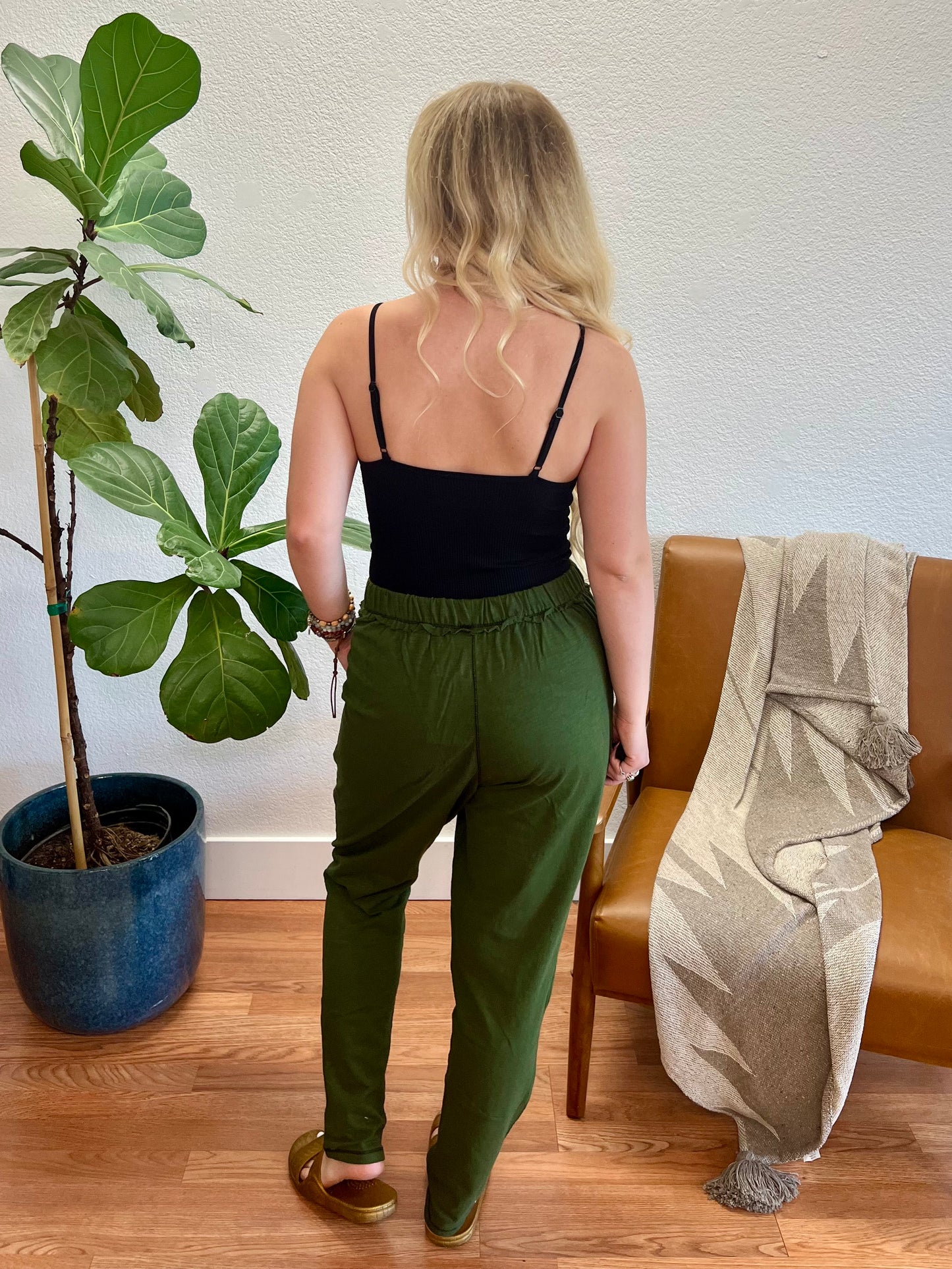 Olive Weekend Morning Lounge Pants