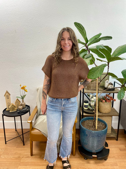 Mica Moscato Crop Flare Jeans
