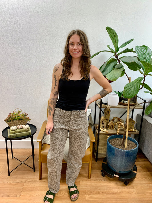 Mica Ash Brown Straight Leg Jeans
