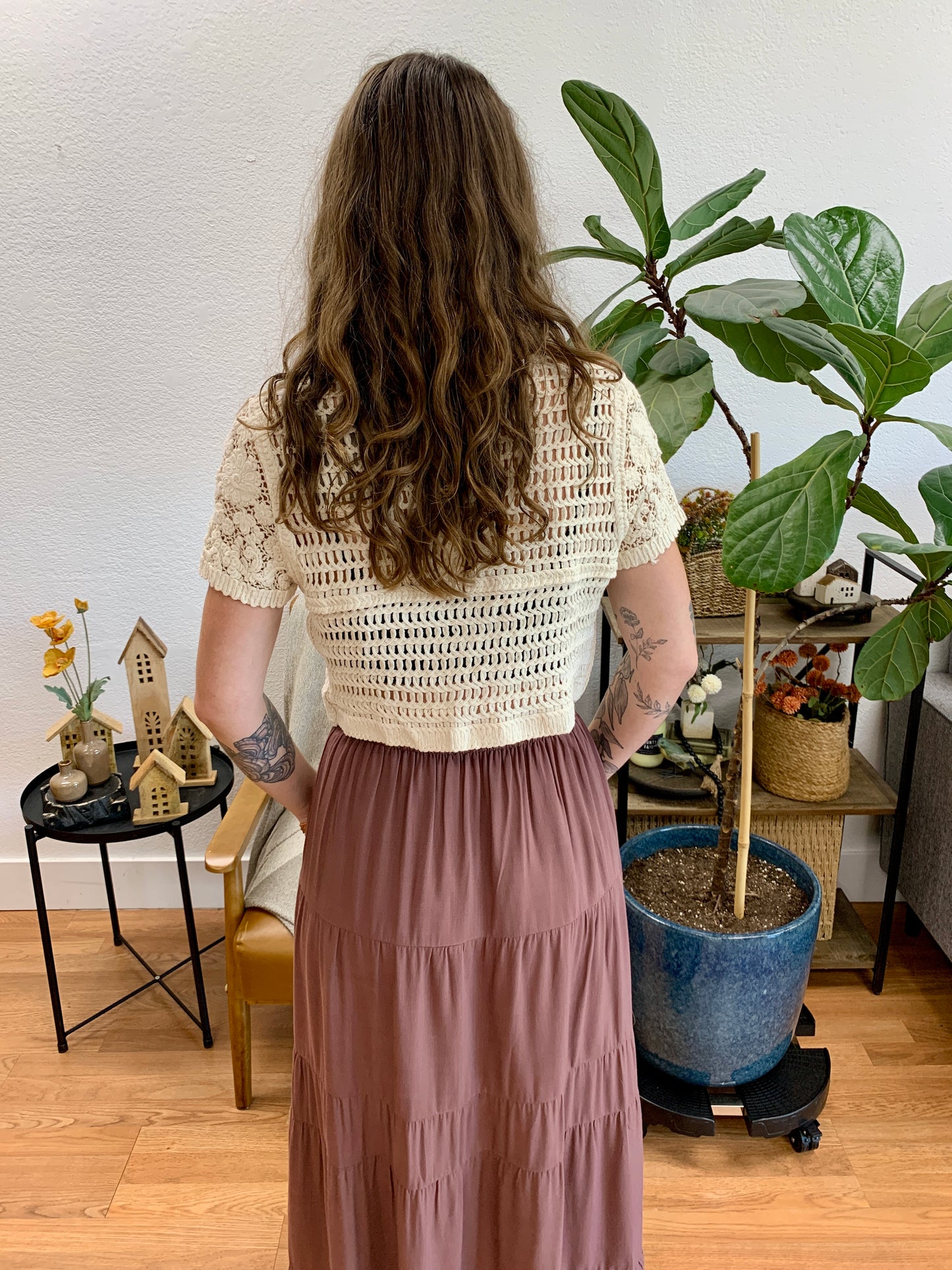 Floral Lace Cardigan Top
