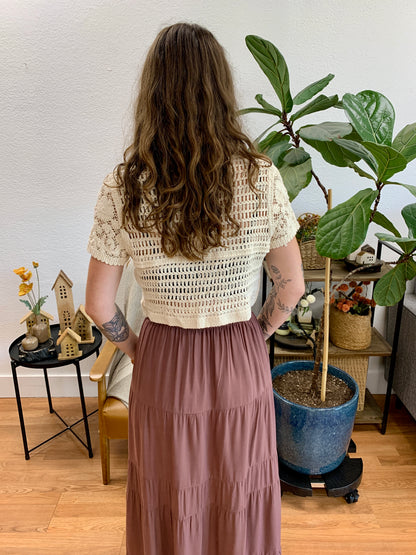 Floral Lace Cardigan Top