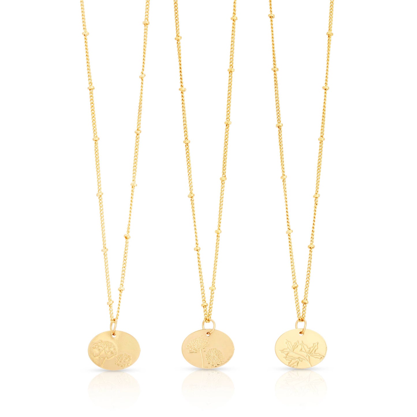 Birth Month Flower Necklace
