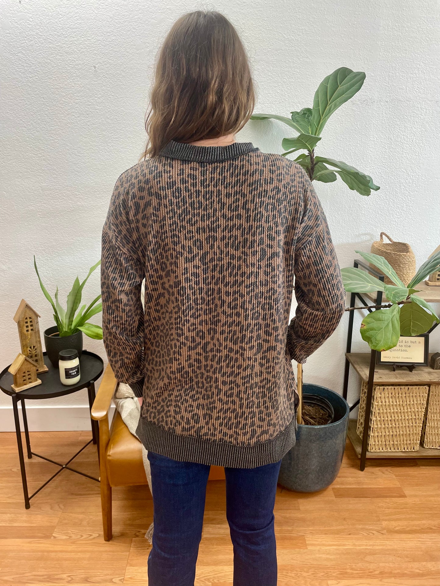 Leopard Pullover Sweater