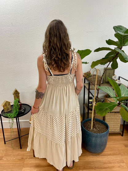 Dots & Stripes Maxi Dress