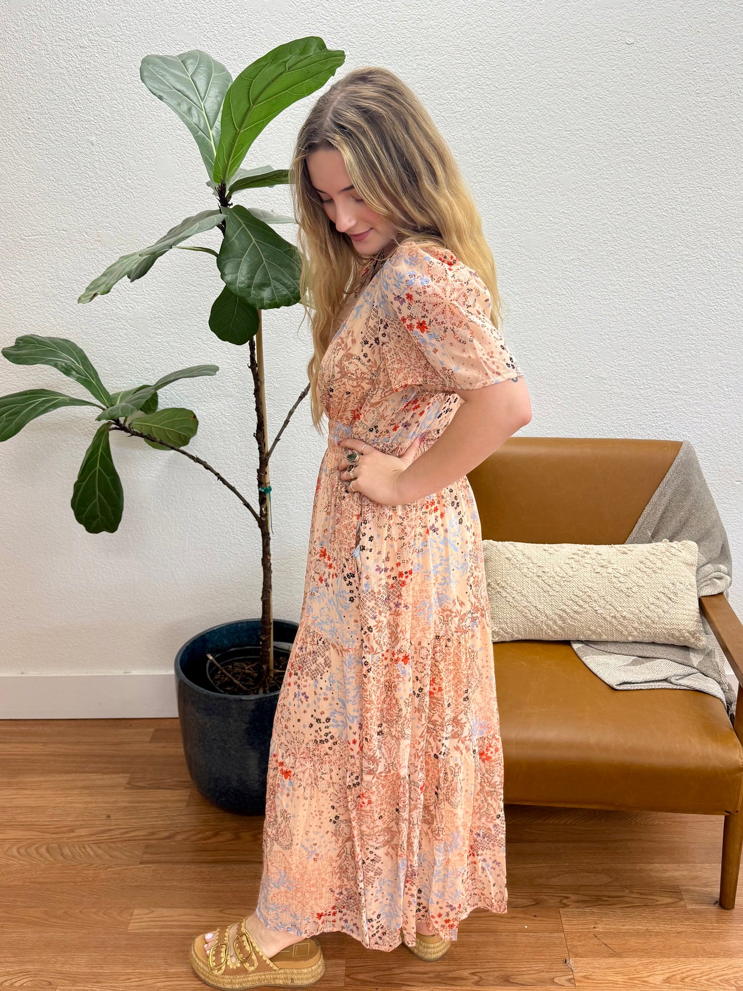 Blush Floral Dress
