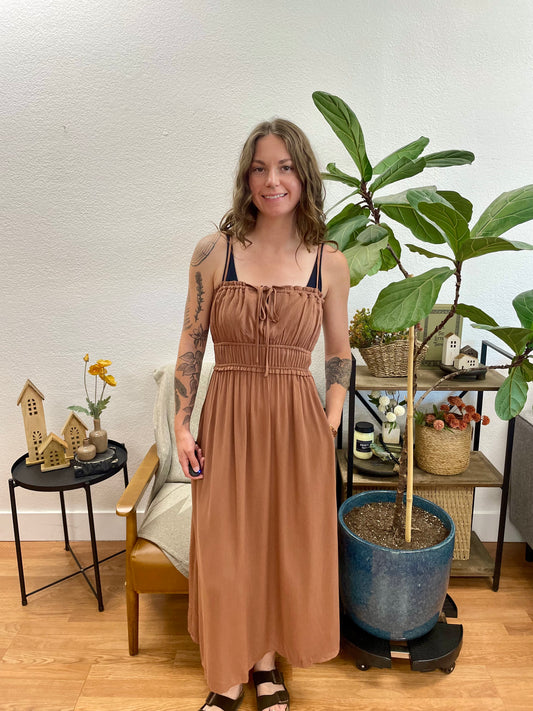 Nutshell Smocked Maxi Dress