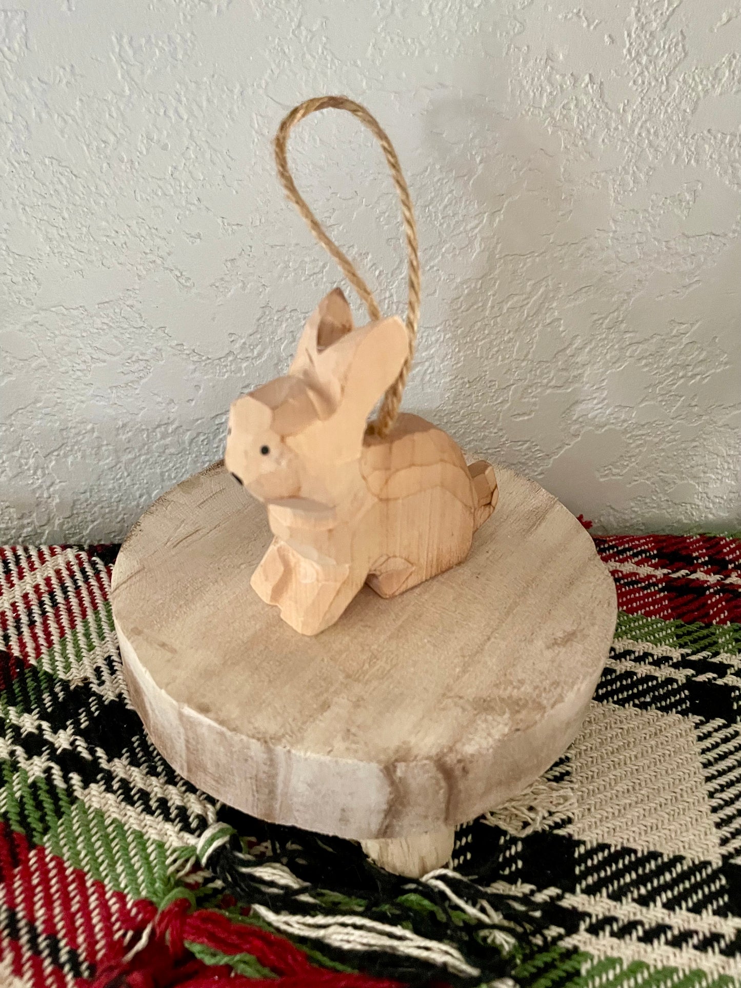 Hand Carved Forest Animal Ornament