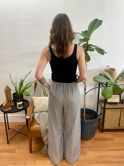 Lightweight Pull On Striped Pants