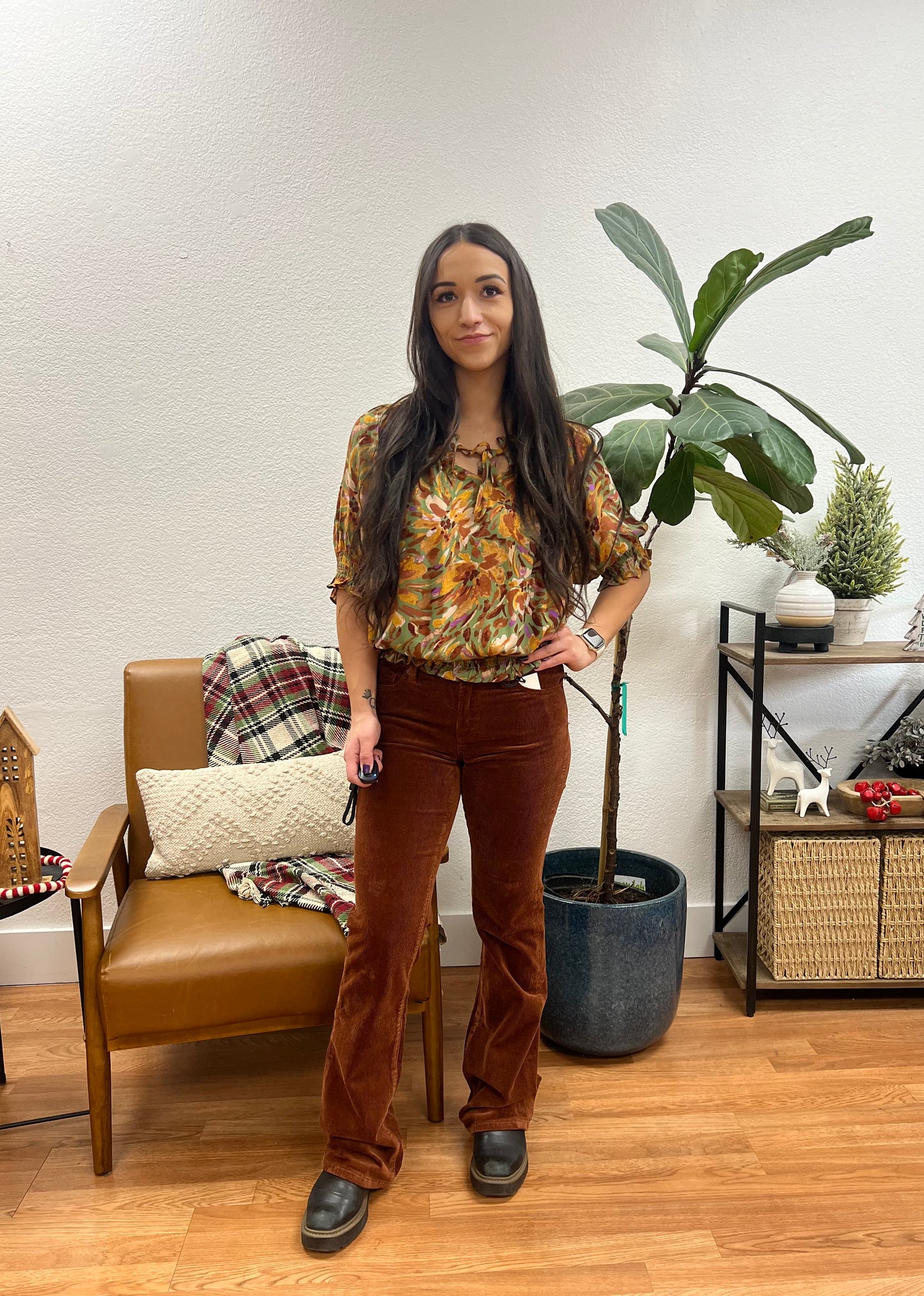 MICA Lupine Rust Bootcut Jeans