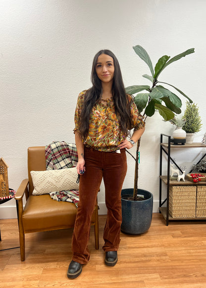 MICA Lupine Rust Bootcut Jeans