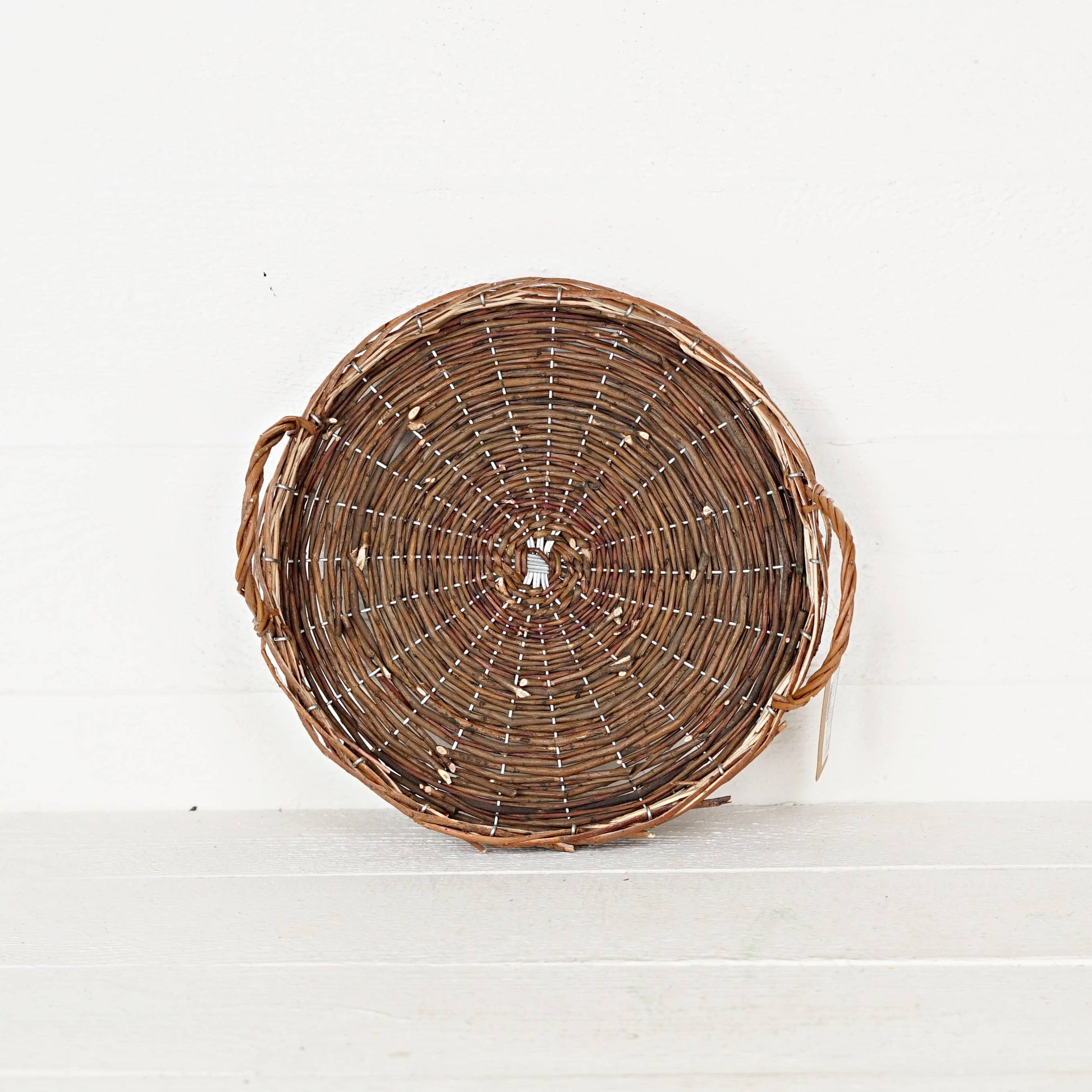 Flat Willow Woven Tray - Terra Cottage