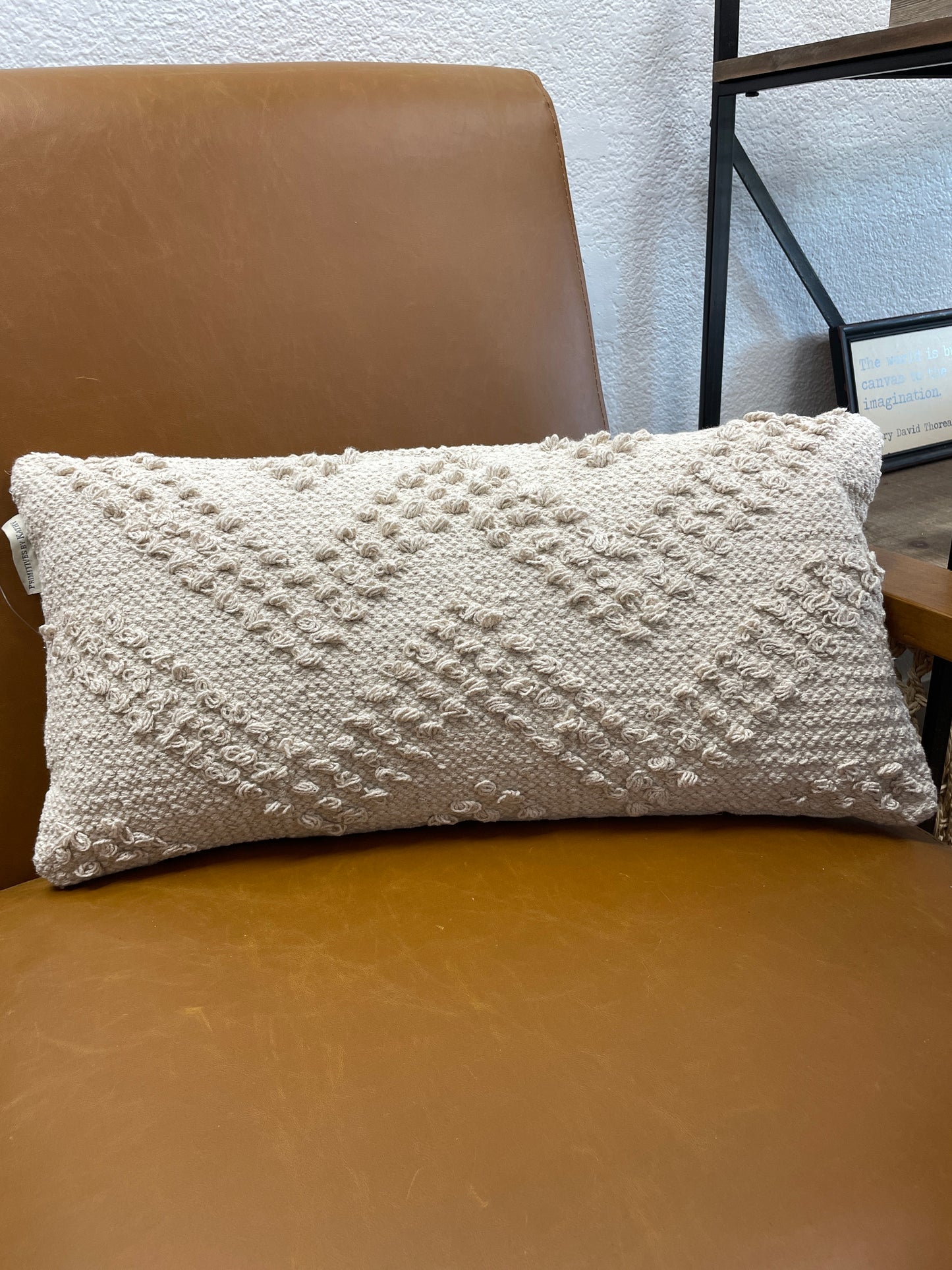 Herringbone Woven Pillow - Terra Cottage