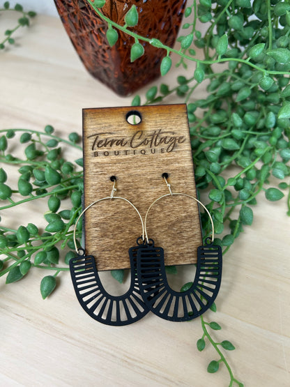 U Shape Drop Earrings