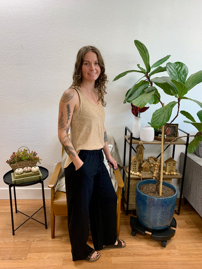 Black Drawstring Pants