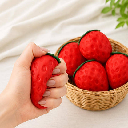 Strawberry Squeeze Squishy Stress Relief Toy