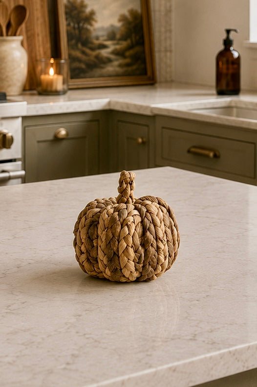 Natural Woven Mini Pumpkin Set