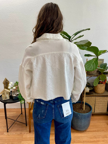 Off White Cropped Jacket