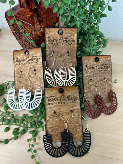 U Shape Drop Earrings