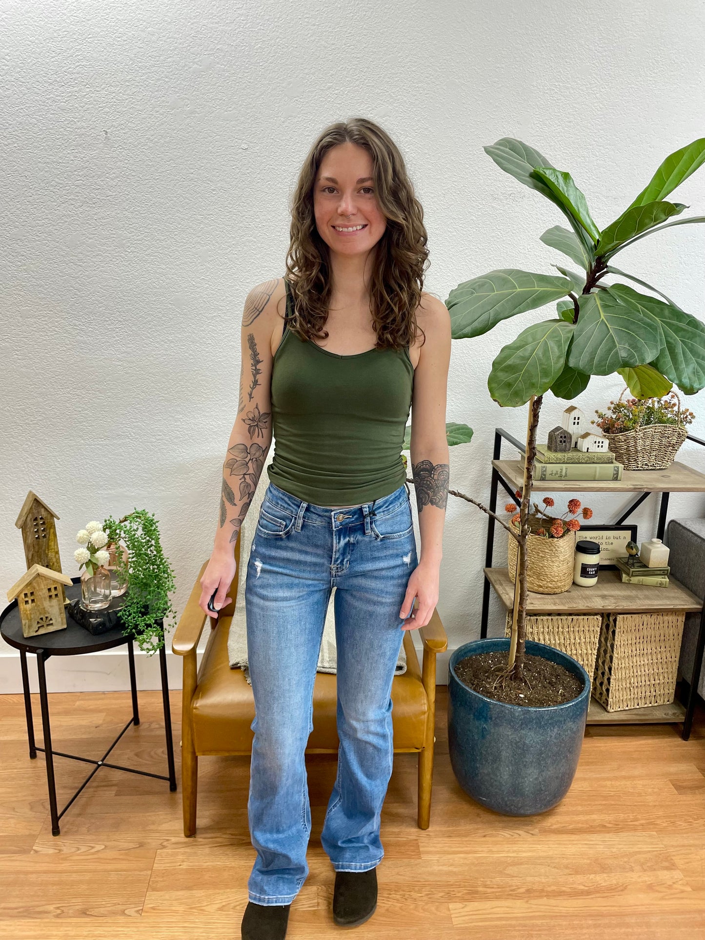 Mica Mid Rise Bootcut Jeans