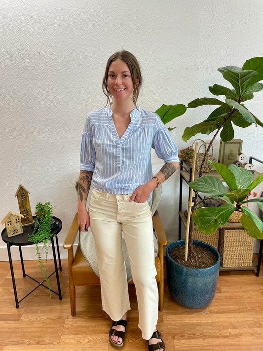 Mica Whitecap High Rise Wide Leg Crop