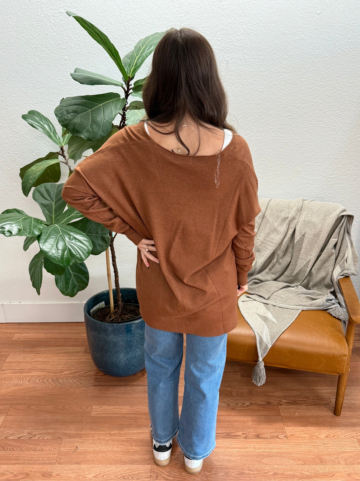 Deep Camel Viscose Sweater