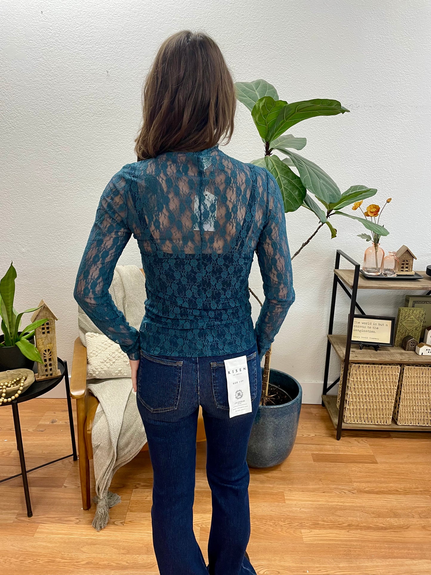 Forest Lace Layering Top